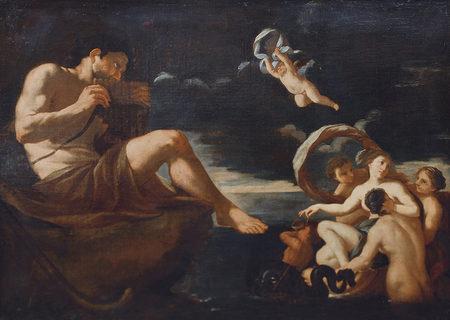 Johann Carl Loth Galatea mit ihren Begleiterinnen vor Polyphem oil painting picture